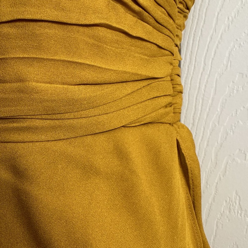 NWT A.L.C. for Barneys New York - Gold Tiered One-Shoulder Dress - Picture 3 of 4